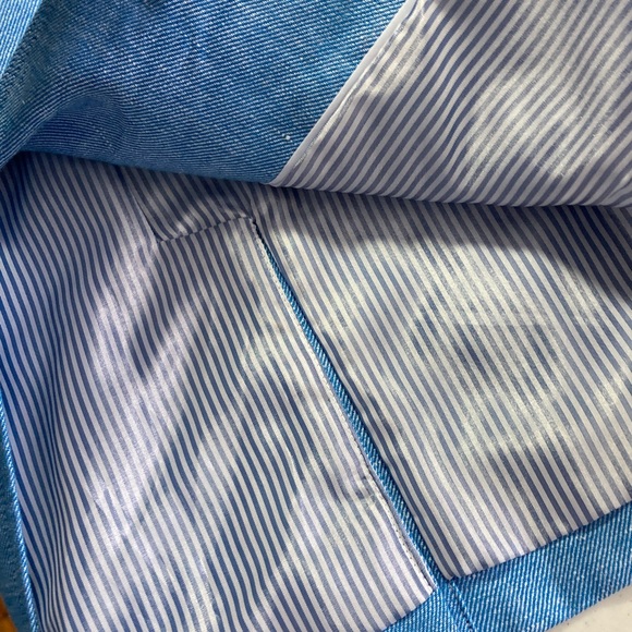 Talbots Light Blue Linen Blazer - Picture 10 of 10